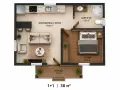 СГЛОБЯЕМА КЪЩА – 38 м² | 1 СПАЛНЯ | ВЕРАНДА, снимка 2