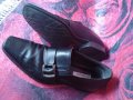 Черни Унисекс обувки от естествена кожа 43 номер , снимка 5