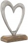 Декоративно дървено сърце,12х5х17 см, снимка 1 - Романтични подаръци - 39561147