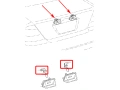 Фасунга за осветление на регистрационен номер за Toyota Corolla Verso AR10, снимка 6