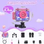 Играчка за басейн и детска подводна камера - 99 фута водоустойчива детска екшън камера 1080P видео, снимка 9