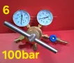 Азот регулатори 10÷100bar, редуцир, бутилки 1÷10л, преход климатик, редукции , снимка 12