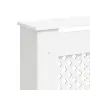 vidaXL Параван за радиатор, бял, 172x19x81,5 см, МДФ, снимка 7