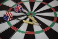Дартс с диаметър 17.72 инча (45 см), метална мрежа и 6 турнирни нов стрели, двустранен, снимка 3