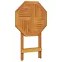 vidaXL Сгъваема градинска маса Ø60x75 см масивна акация, снимка 8