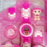 Детски електронен розов часовник "lol suprise", снимка 1 - Електрически играчки - 38833742