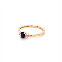 Златен дамски пръстен 1,43гр. размер:57 14кр. проба:585 модел:20070-2, снимка 3 - Пръстени - 42529448