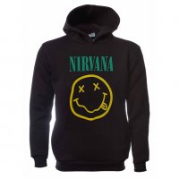 Нов мъжки суичър с трансферен печат на музикалната група Nirvana (Нирвана), снимка 8 - Суичъри - 31757713