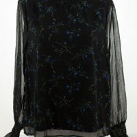 Дамска черна блуза с принт марка Top Secret , снимка 2 - Блузи с дълъг ръкав и пуловери - 38155872