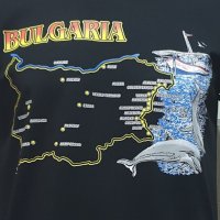 Нова мъжка тениска с трансферен печат България, Карта, Делфинче, снимка 2 - Тениски - 29890452