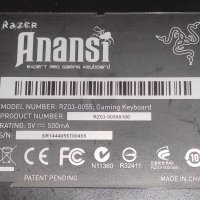 Razer Anansi Expert MMO Gaming Keyboard Black RZ03-0055, снимка 6 - Клавиатури и мишки - 42781737