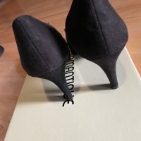 Обувки на ток естествен велур, снимка 2 - Дамски елегантни обувки - 39852965