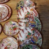 Японски костен порцелан чинийки, снимка 3 - Други ценни предмети - 35392618