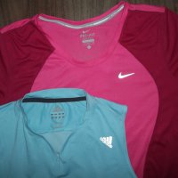 Тениска и потник ADIDAS, NIKE   дамски,Л, снимка 1 - Спортни екипи - 29684713