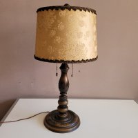 дървена настолна лампа, снимка 4 - Настолни лампи - 42026641