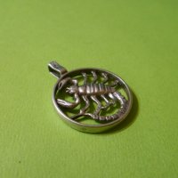 Масивна сребърна висулка "Скорпион", снимка 3 - Колиета, медальони, синджири - 36705186
