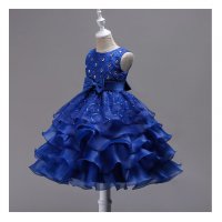 Детска рокля тъмно синя размер 170 Ново., снимка 3 - Детски рокли и поли - 29483637