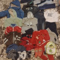 Лот детски дрешки за момченце р.74/80, снимка 1 - Бебешки якета и елеци - 34933238