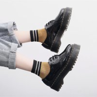 Ниски дамски обувки от естествена кожа в стил Martin Boots ®, Британски стил - 023, снимка 11 - Дамски елегантни обувки - 39007711