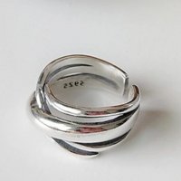 Сребърен пръстен за жена много стилен - 925, снимка 2 - Пръстени - 29270534
