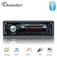 Bluetooth Радио за кола Thunder TUSB-007BT USB SD AUX FM радио, 4x20W, снимка 3 - Аксесоари и консумативи - 30904004