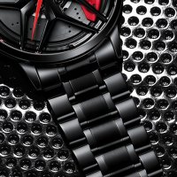Уникален Мъжки Часовник Джанта GT-BORBET , Закалено минерално стъкло , Водоустойчив, снимка 8 - Мъжки - 42605600
