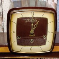 Рядък античен настолен часовник MASTER с Westminster Chime, снимка 2 - Антикварни и старинни предмети - 31594898
