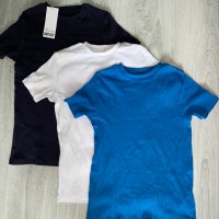 NEXT комплект от 3 рипсени тениски за момче, тениска 9-10г / 140см, снимка 2 - Детски тениски и потници - 42496832