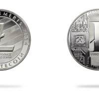 1 Лайткойн монета / 1 Litecoin ( LTC ) - Silver, снимка 1 - Нумизматика и бонистика - 39152909