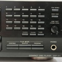 CD player SONY CDP-411, снимка 3 - MP3 и MP4 плеъри - 30438453