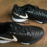 NIKE TIEMPO X Leather Football Boots Размер EUR 38,5 / UK 5,5 за футбол естествена кожа 93-14-S, снимка 1 - Детски маратонки - 44516236