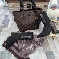 Louis Vuitton  луксозни боти и чанта, снимка 1 - Дамски боти - 31157294