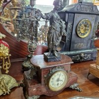 Прекрасен антикварен френски каминен часовник , снимка 4 - Антикварни и старинни предмети - 40094739