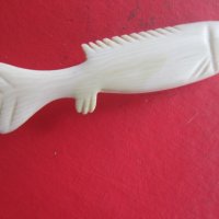 Страхотен нож от слонова кост 19 век, снимка 4 - Колекции - 37853499