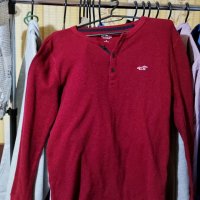Червена мъжка блуза "Hollister" California, снимка 1 - Блузи - 39653509