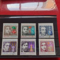 Пощенски марки чиста комплектна серия Известни личности пощта Полша за колекция - 22561, снимка 1 - Филателия - 36658828
