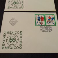 Първодневен плик 1986 Световно първенство по футбол Мексико 1986, снимка 3 - Филателия - 44700014
