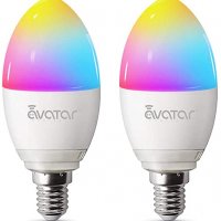 Смарт/умна/ Wi-Fi RGBW LED крушка - Е14 , Alexa, Google Home 