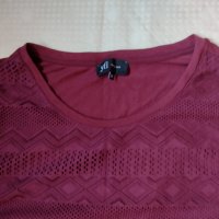 Бордо блуза Reserved, снимка 4 - Блузи с дълъг ръкав и пуловери - 34520702