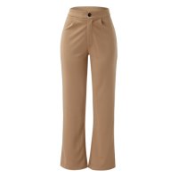 Дамски панталон с висока талия и прави крачоли с удължена дължина, 3цвята, снимка 15 - Панталони - 42475722