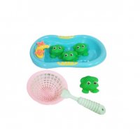 2904 Комплект играчки за баня патета жабки с кепче в корито, снимка 2 - Други - 36902467