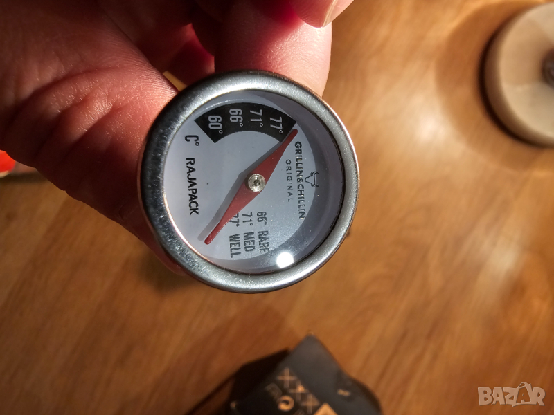 Оригинален марков термометър за барбекю шиш за месо - в помощ на всеки кулинар., снимка 1