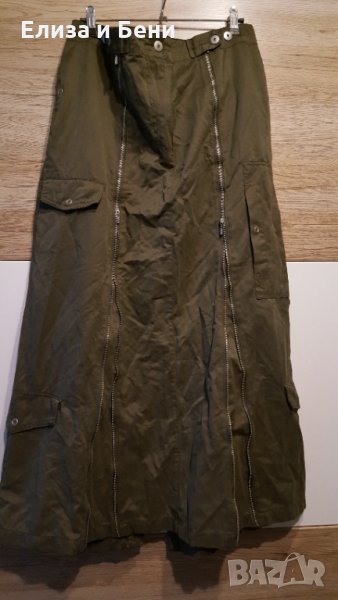 Макси размер милитъри карго дълга спортна пола, снимка 1