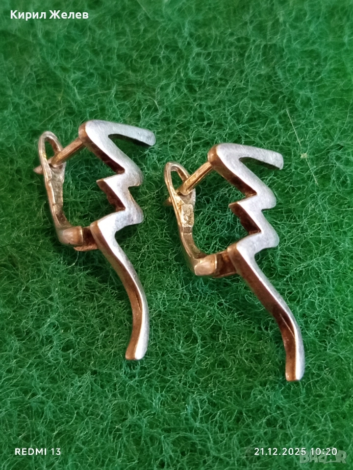 Сребърни дамски обеци СВЕТКАВИЦА подходящ аксесоар за ежедневието 17136, снимка 1