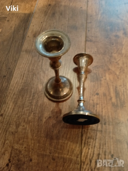 Свещници посребрени 2 бр, снимка 1