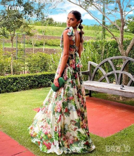 Елегантна рокля на цветя по модел на D&G, снимка 1