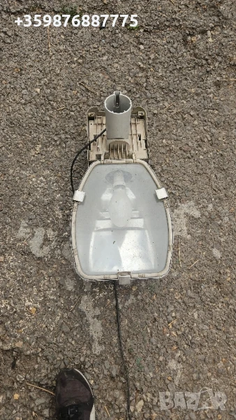 Лампа улична осветление Голяма улично Лампи плафон лед крушка, снимка 1