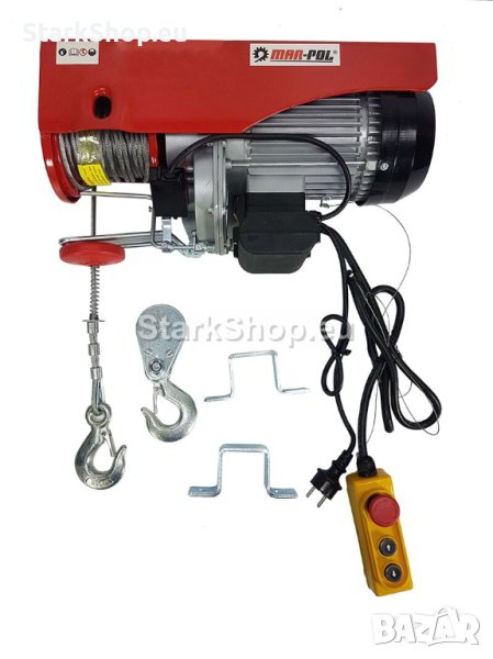 Електрическа въжена лебедка 300 / 600 кг 12 м 1200W Mar-Pol, снимка 1