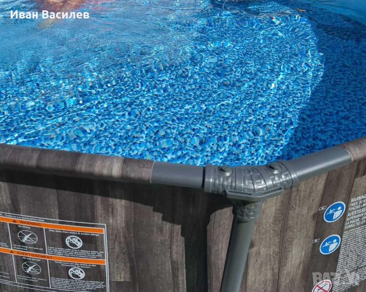 Нови от склад резервни линери,платно,стени и дъно за сглобаем басейн 3.05м/0.76 Bestway, снимка 1