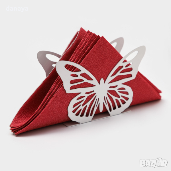 4578 Поставка за салфетки Пеперуда салфетник, снимка 1